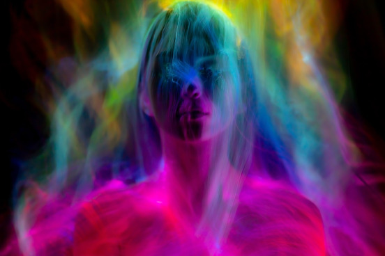 neon abstract art